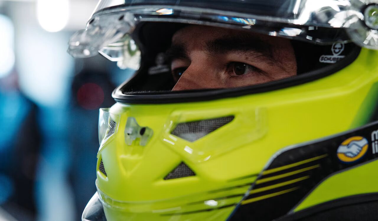 Sergio "Checo" Perez in Cadillac F1 race overalls